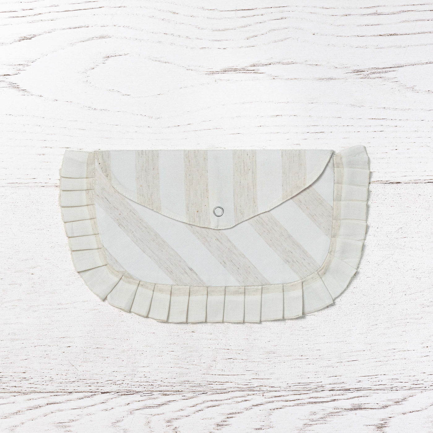 BROWN STRIPED POUCH